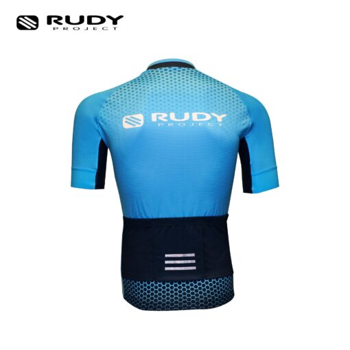 Rudy Project Apparel Men’s Breathable Biking Cycling Jersey – Aqua Blue and Black