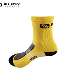 Rudy Project Mens Crew Cut Socks in Yellow for Cycling, Everyday or Sports