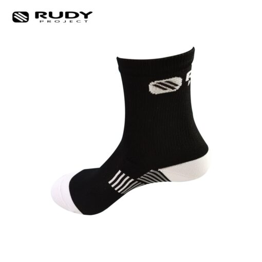Rudy Project Mens Crew Cut Socks in Black for Cycling, Everyday or Sports