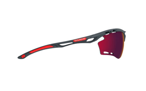 Rudy Project 2020 Propulse Running Eyewear Charcoal Matte in Multilaser Red Lenses