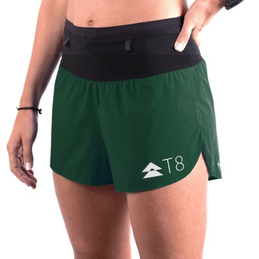T8 Women’s Green Sherpa Shorts
