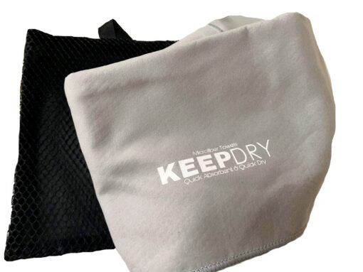 KeepDry Microfiber Suede Travel and Sports Towel