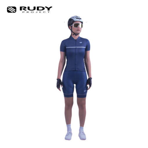 Rudy Project Womens Road Cycling Shorts in Blue Model 1