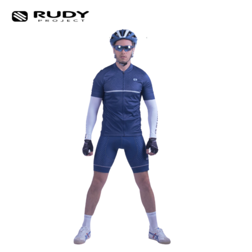 Rudy Project Mens Road Cycling Jersey in Blue Model 1
