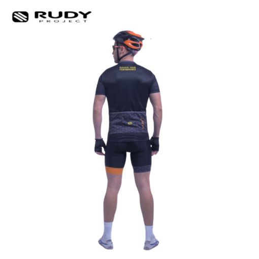 Rudy Project Mens Road Cycling Shorts in Charcoal – Black Model 2