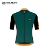 Rudy Project Mens Road Cycling Jersey in Green – Black Model 2