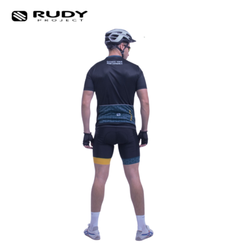 Rudy Project Mens Road Cycling Jersey in Green – Black Model 2