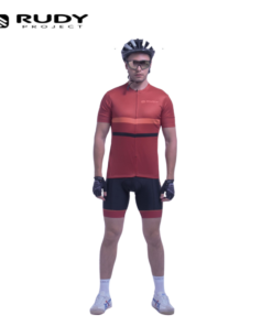 Rudy Project Mens Gravel / MTB Cycling Jersey in Chilly Red Model 3