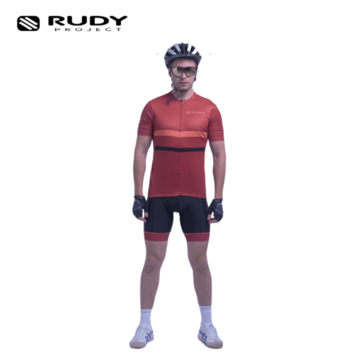 Rudy Project Mens Gravel / MTB Cycling Jersey in Chilly Red Model 3