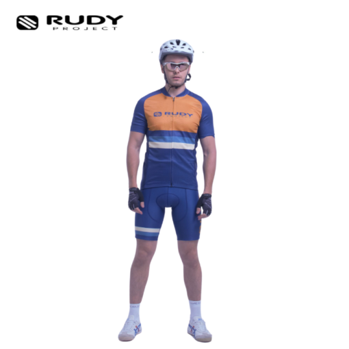 Rudy Project Mens Cycling Jersey Vintage in Mustard Black Model 5