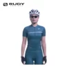 Rudy Project Womens Road Cycling Shorts in Green Model 1