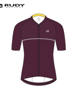 Rudy Project Womens Road Cycling Jersey in Wine Model 1