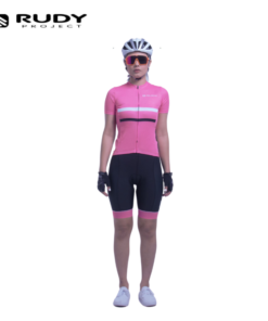 Rudy Project Womens Gravel / MTB Cycling Jersey in Hot Pink Model 3