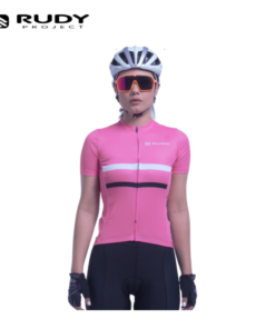 Rudy Project Womens Gravel / MTB Cycling Jersey in Hot Pink Model 3