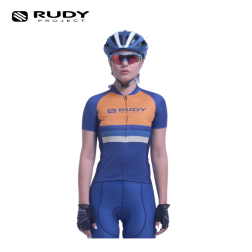 Rudy Project Womens Cycling Jersey Vintage in Mustard Black Model 5