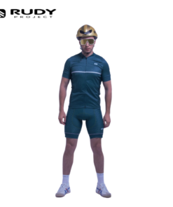 Rudy Project Mens Road Cycling Shorts in Green Model 1