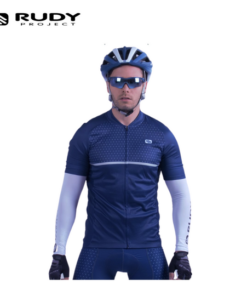 Rudy Project Mens Road Cycling Jersey in Blue Model 1