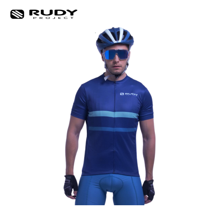 Rudy Project Mens Gravel / MTB Cycling Jersey in Ocean Blue Model 3 ...