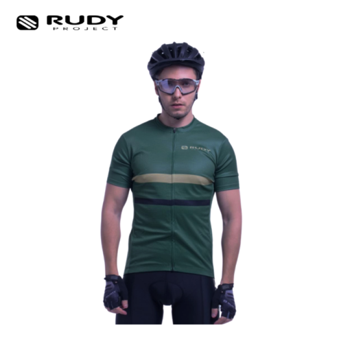 Rudy Project Mens Gravel / MTB Cycling Jersey in Forest Green Model 3