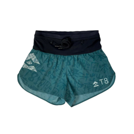 T8 Inked Teal Sherpa Shorts