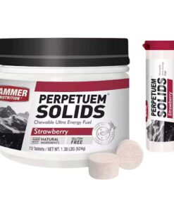 Hammer Nutrition PERPETUEM SOLIDS® Chewable Energy Formula – Caffeine & Lactate-Buffering Sports Recovery