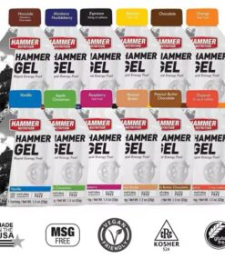 Hammer Nutrition Energy Gel 12-Pack – All 12 Flavors | 33g Single Serving Sachets for Endurance & Multi-Sport Athletes